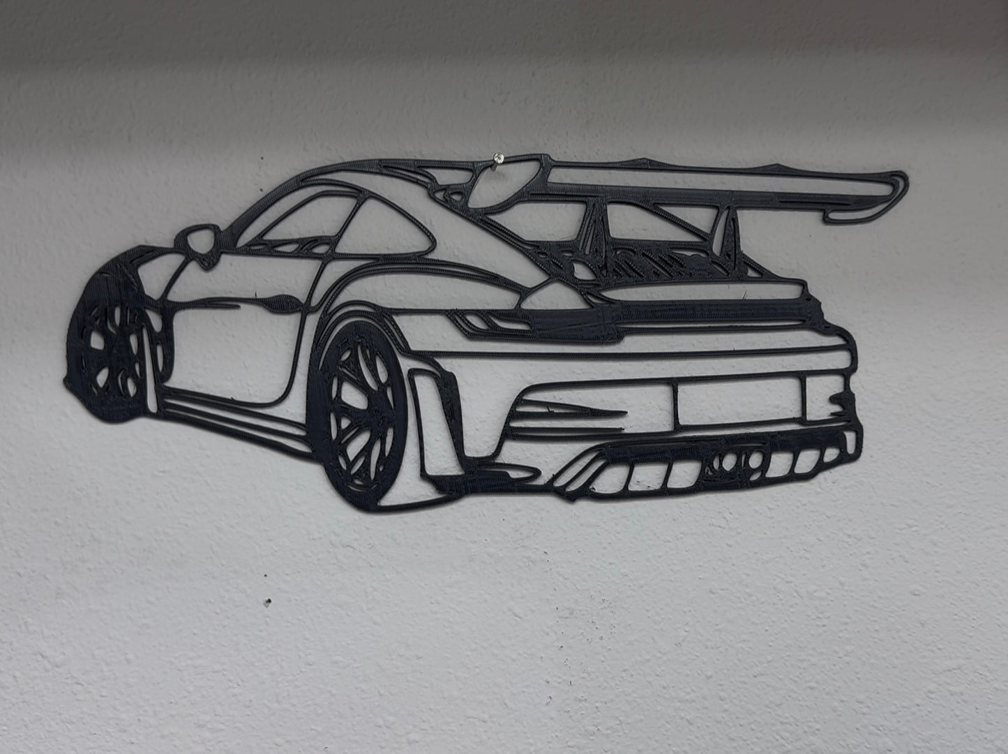 3D Printed Porshe GT3 RS Silhouette